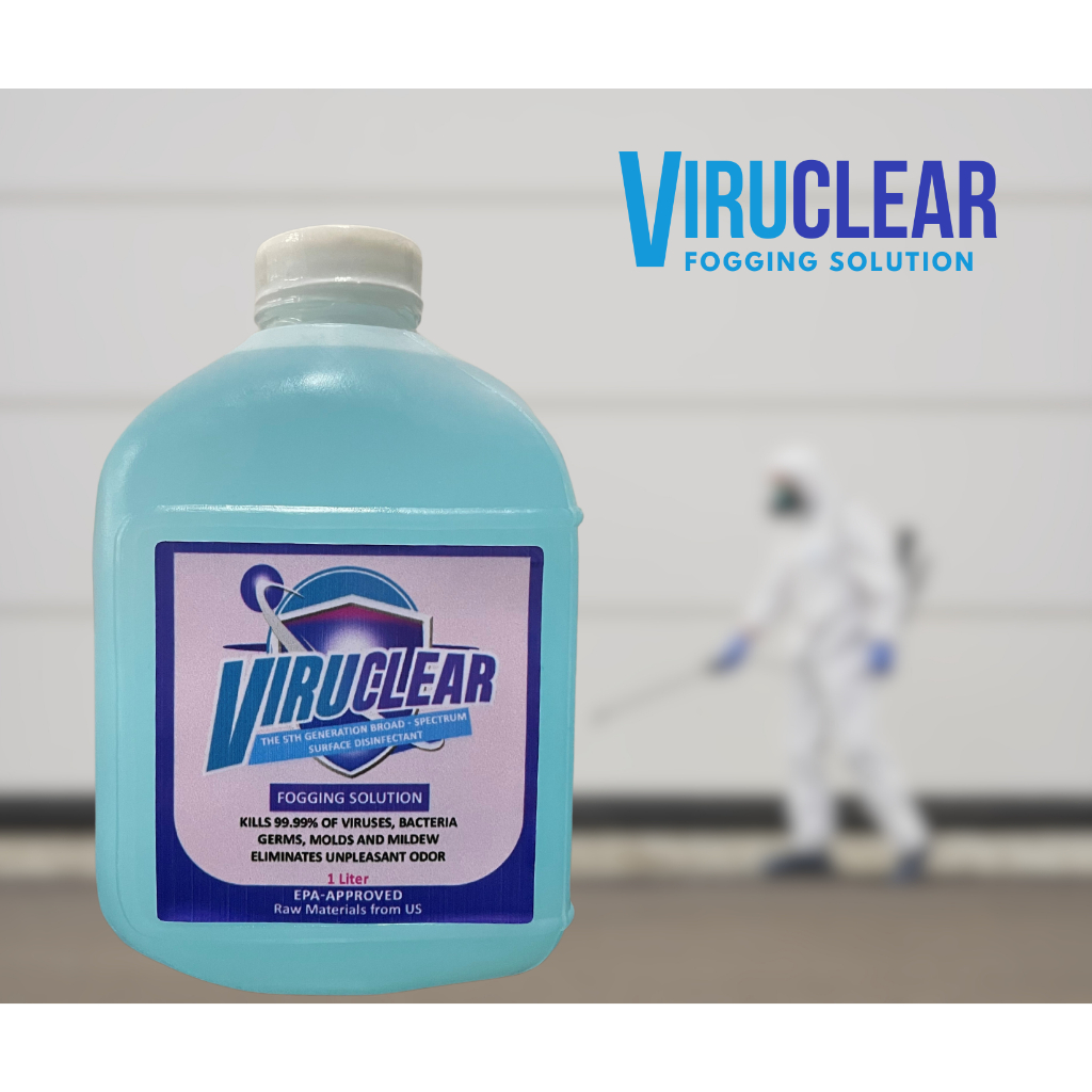 VIRU CLEAR bac to zero eliminates odor disinfects sanitize air freshener  car fog solution spray