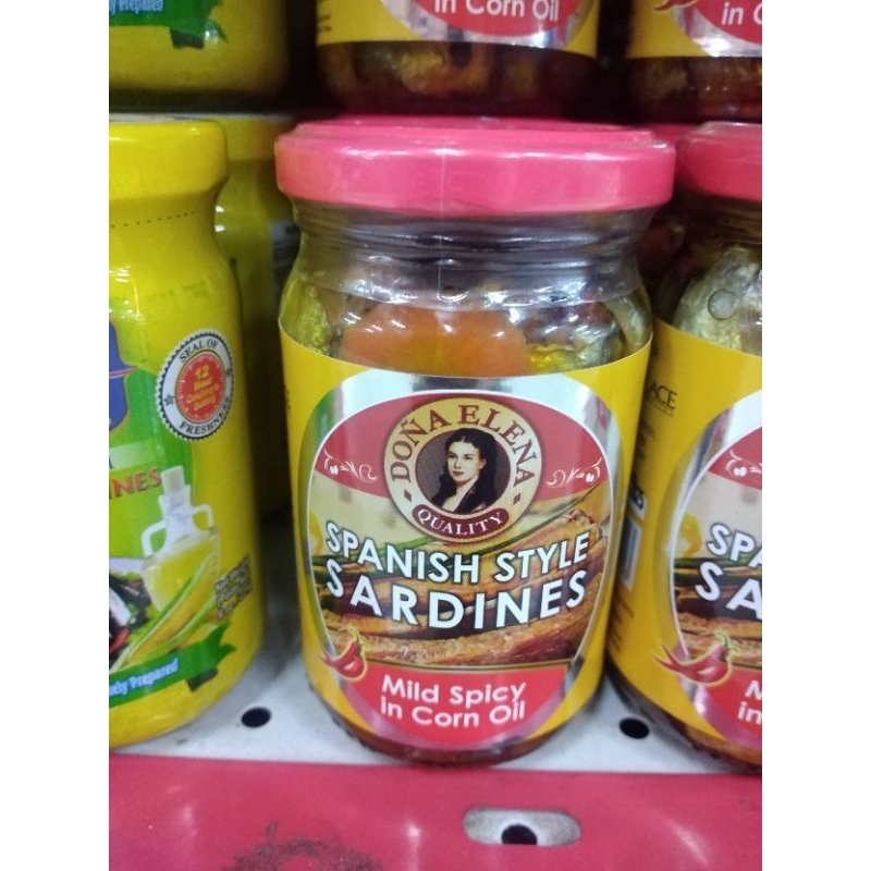 Doña Elena Spanish Style Sardines MILD SPICY IN CORN OIL 228G Shopee