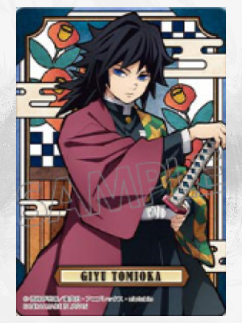 Demon Slayer Stained Glass Card Rose -Giyu Tomioka | Shopee Philippines