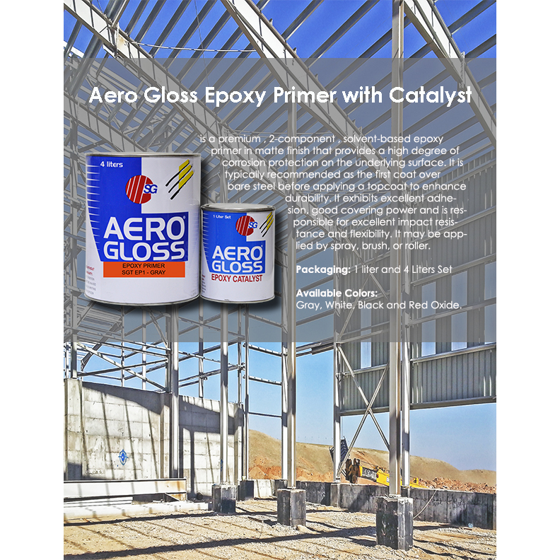 Epoxy Primer Gray with Catalyst 1 Liter Quart Size 2 Component SET