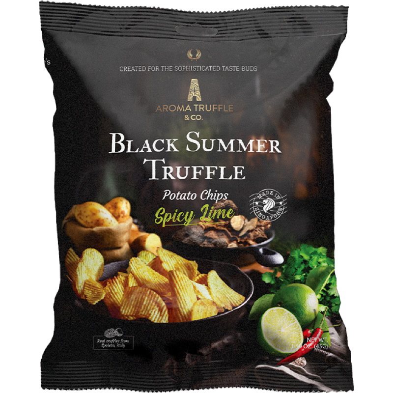 Black Summer Truffle Chips Spicy Lime (45g) Shopee Philippines
