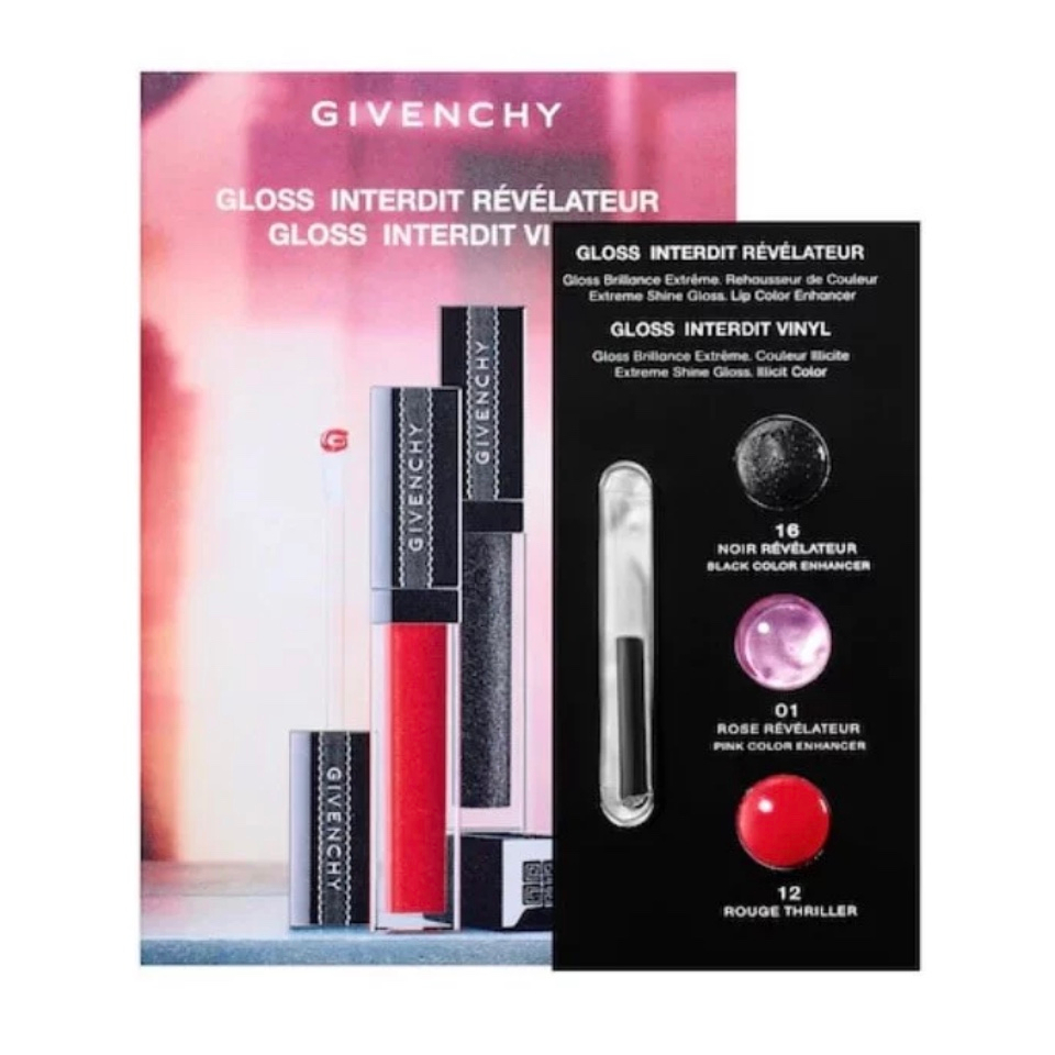 GIVENCHY Gloss Interdit Vinyl in 1, 12, 16 SAMPLE card ^ LIP GLOSS Shopee Philippines