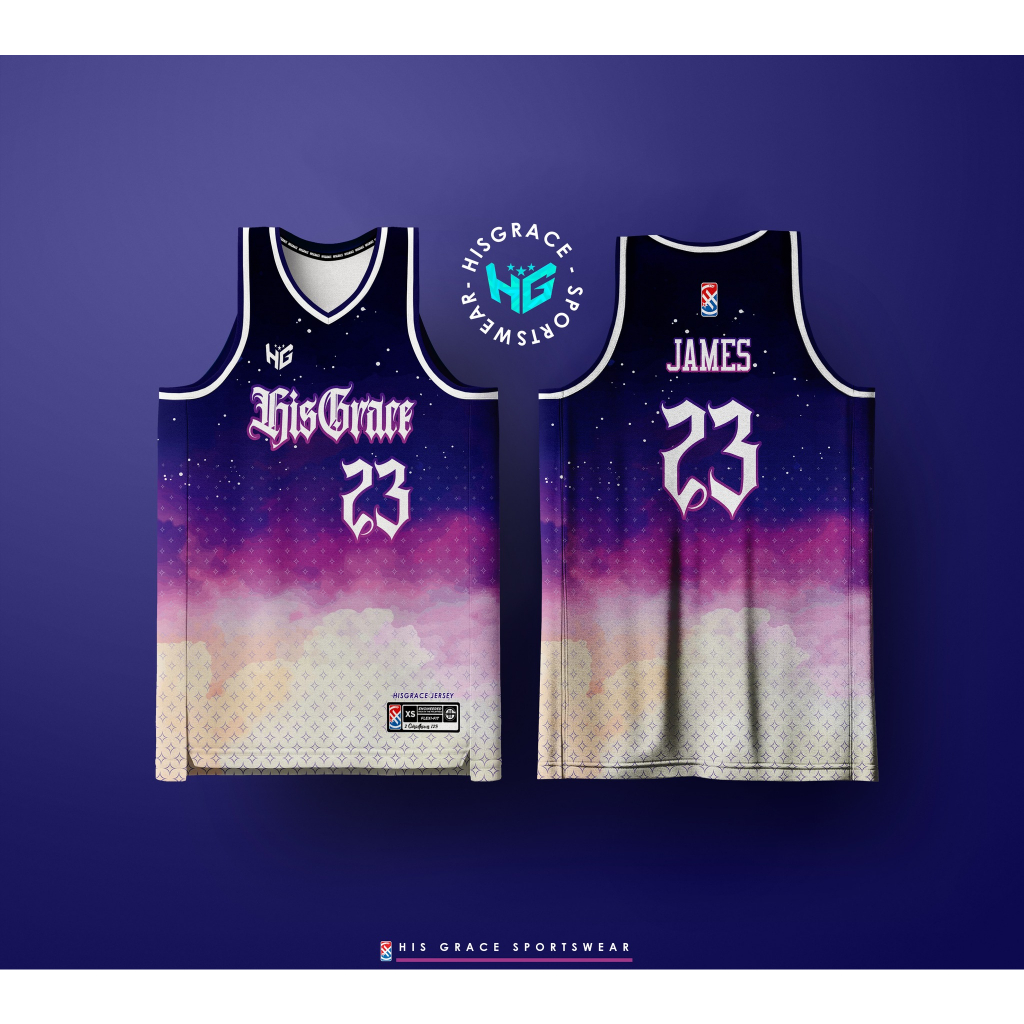 226 HG BASKETBALL CONCEPT JERSEY BLUE VIOLET SKY FULL SUBLIMATION