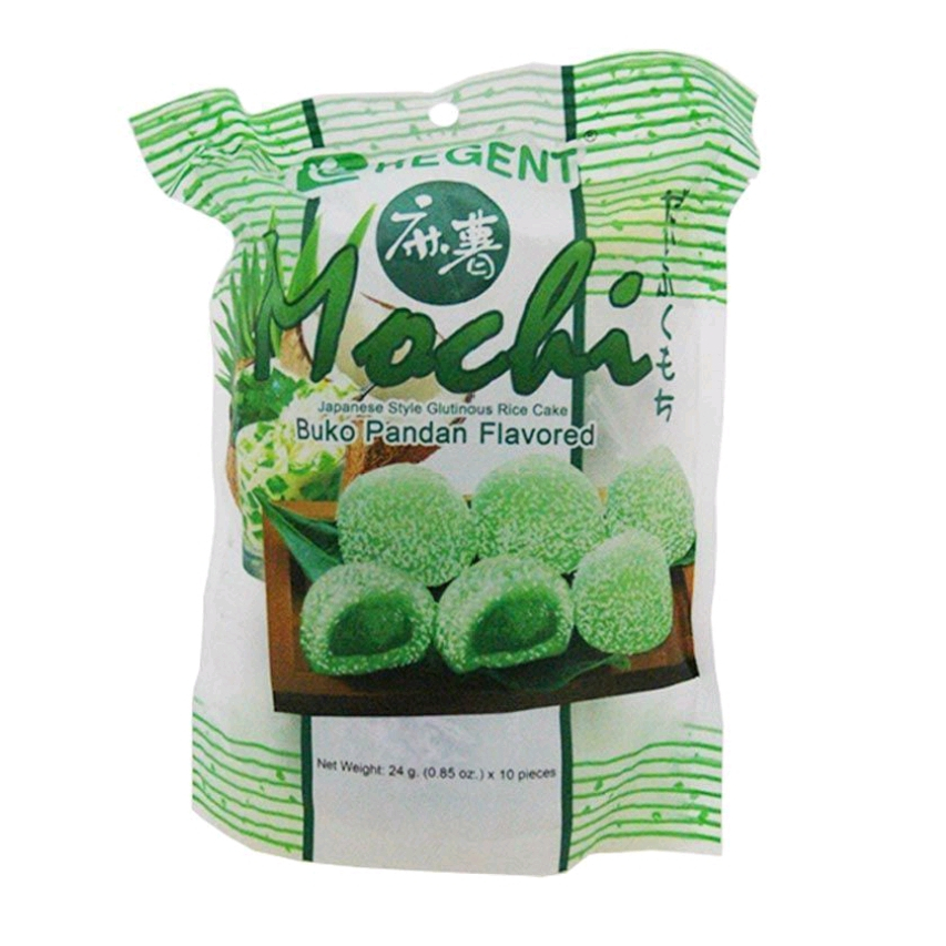 Regent Japanese Style Glutinous Rice Cake Mochi Buco Pandan Flavored