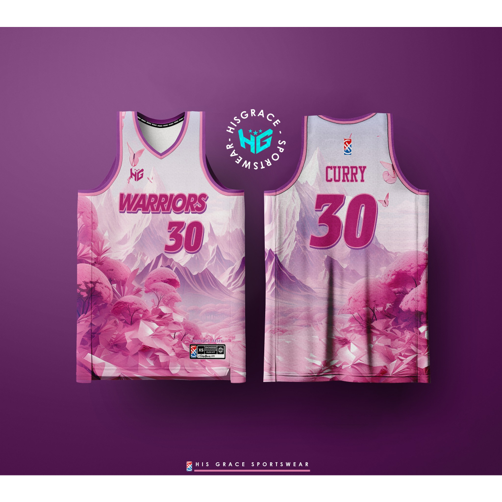 Pink best sale basketball jersey