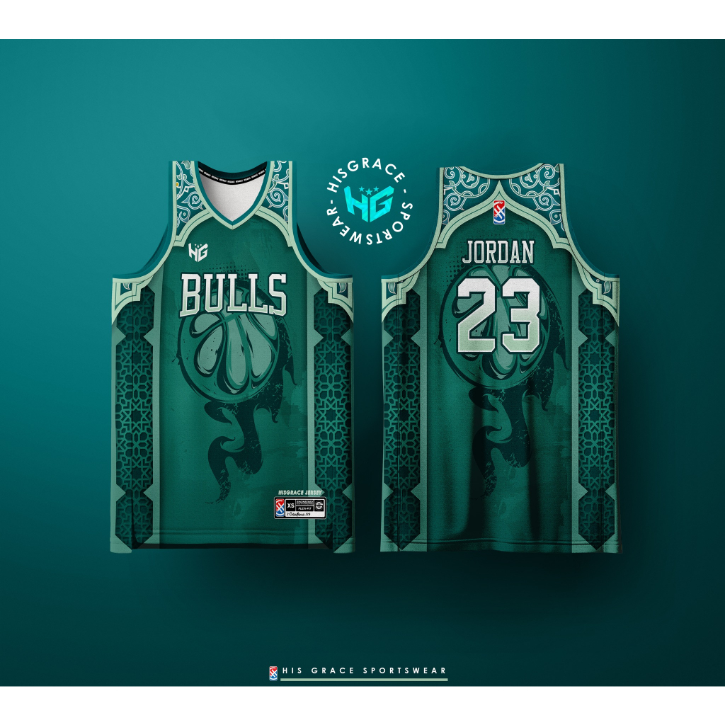 Blue green hot sale basketball jersey