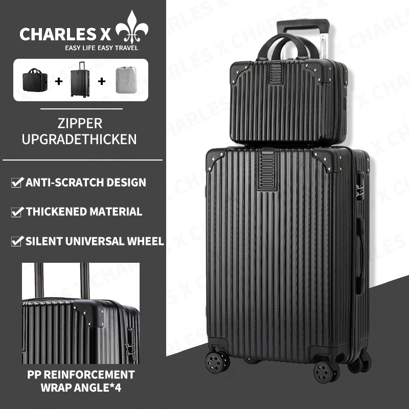 CHARLES X Free 14inch Luggage Buy 1 Get 1 Free Suitcase Hand Luggage