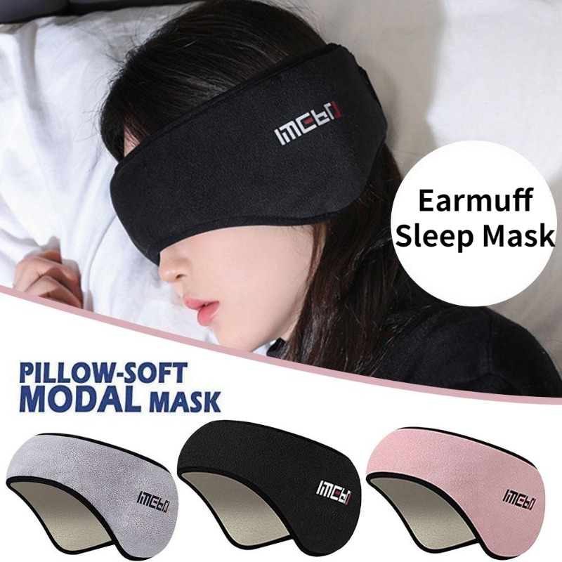 Earmuff Sleep Mask Plush Sleeping Mask Eyemuff Eye Cover For Women Warm
