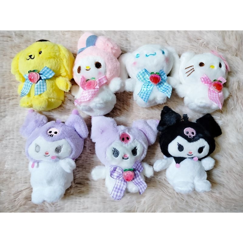 Sanrio Characters Stuffed Toys Keychains Key Holder Bag Pendant ...