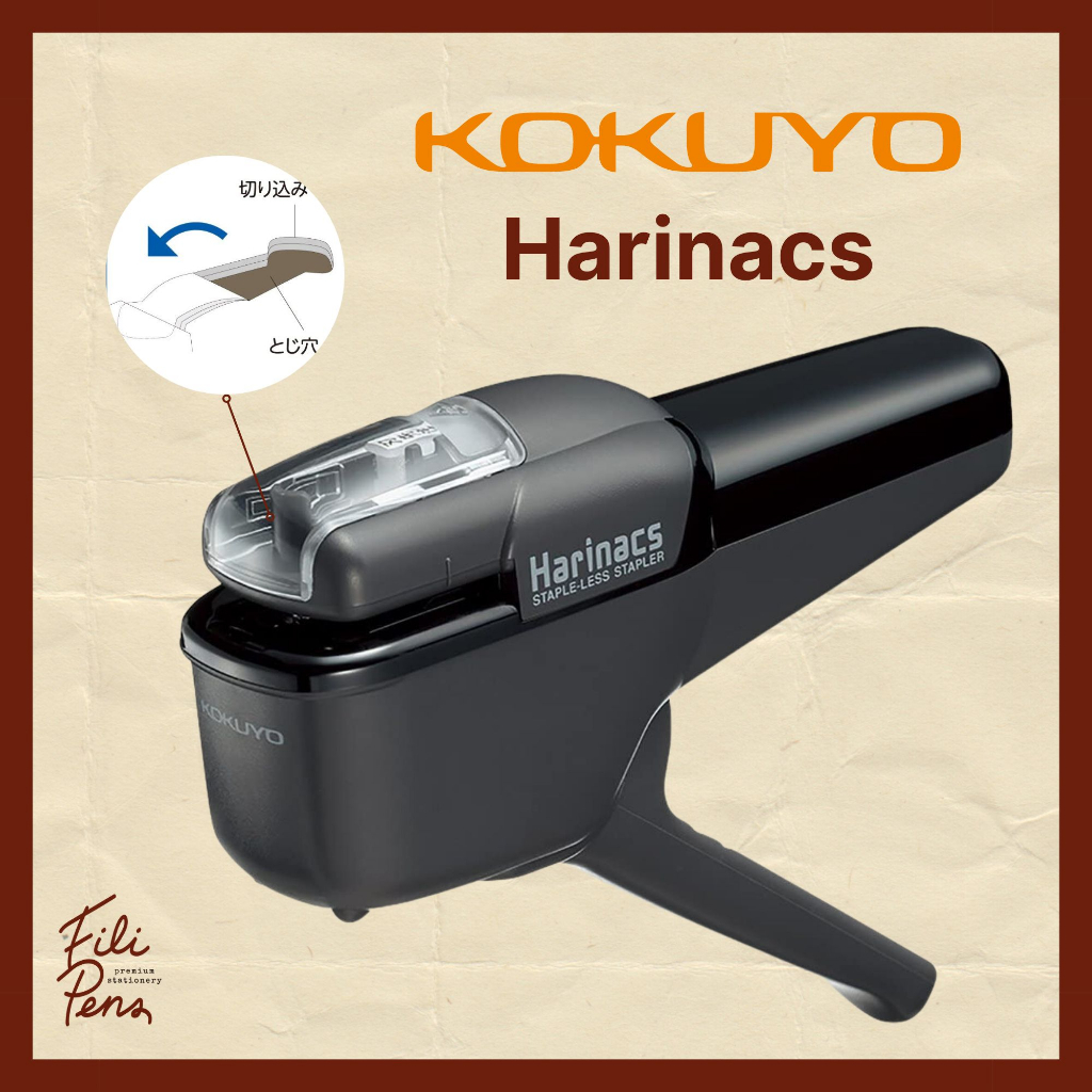 Kokuyo Harinacs Stapleless Stapler Up to 10 Sheets Shopee Philippines