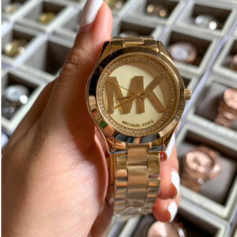 Michael kors clearance mk logo watch