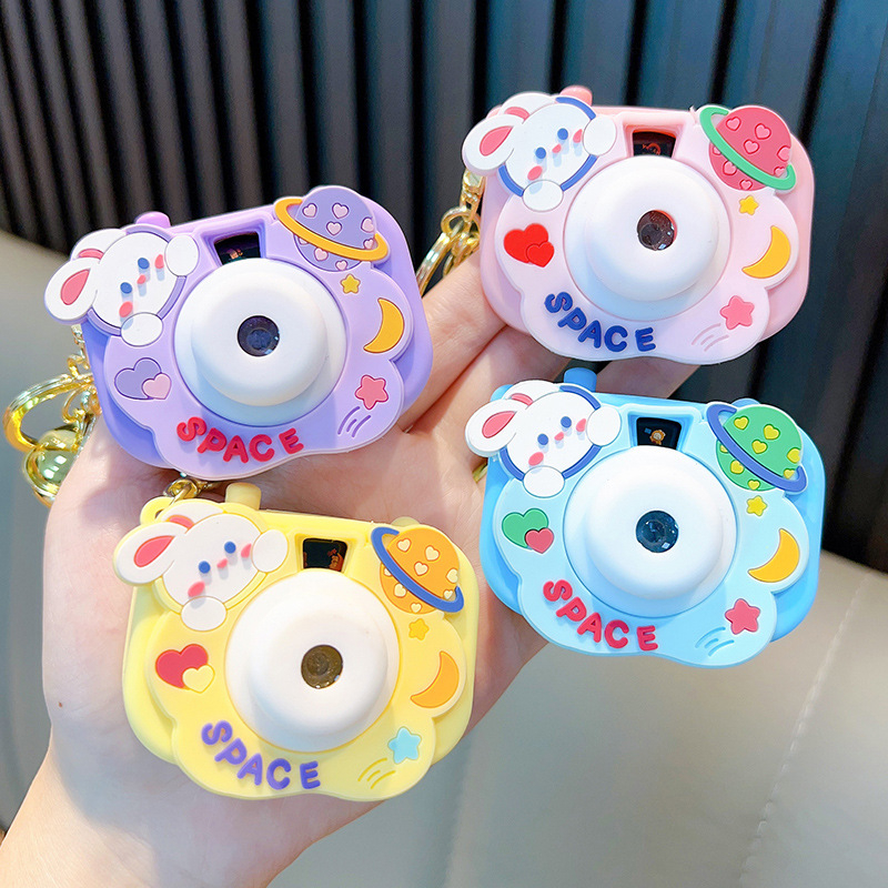 Cute Cartoon Sanrio Projection Camera Keychain Creative Car Keychain ...
