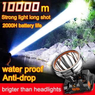 LED Working Headlamp Dual Lithium Portable Headlamp Outdoor Long Shot Night  Fishing Mining Light(5W White