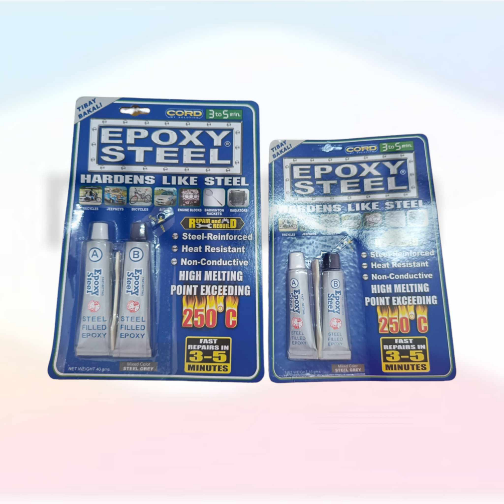 Cord EPOXY STEEL 15G 40G MetalFilled Epoxy, HighHeat Resistant