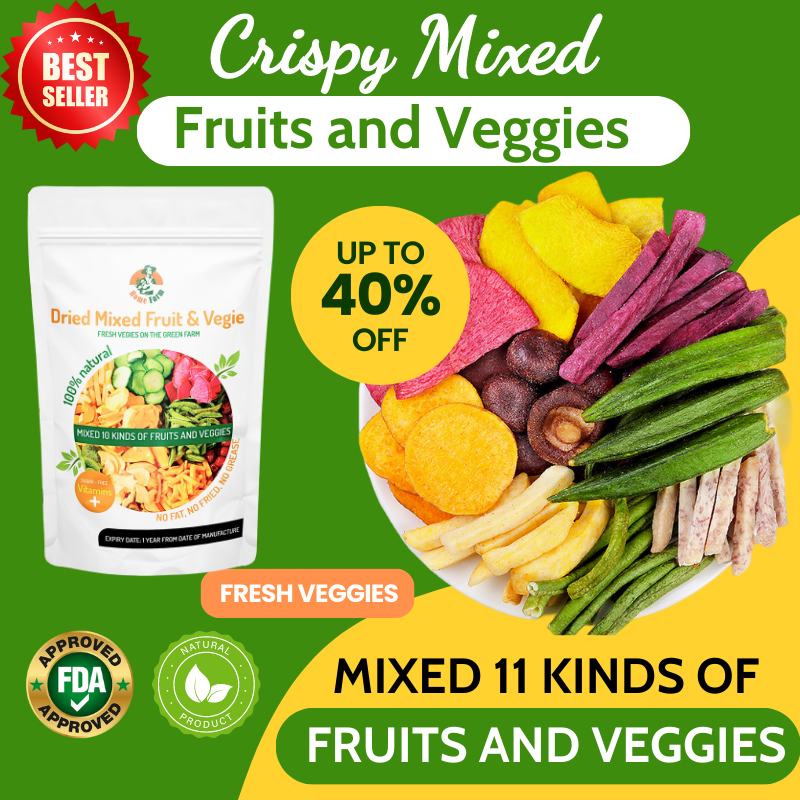 HomeFarm Dried Fruits And Vegetables Kinds Dried Veggie Crisps Mixed 11
