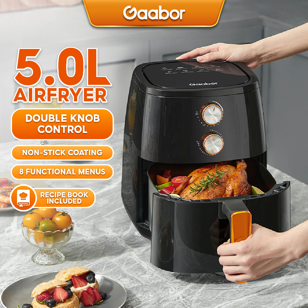 Gaabor Air Fryer 5.5L NonOil Healthy Household Cooker with Temperature