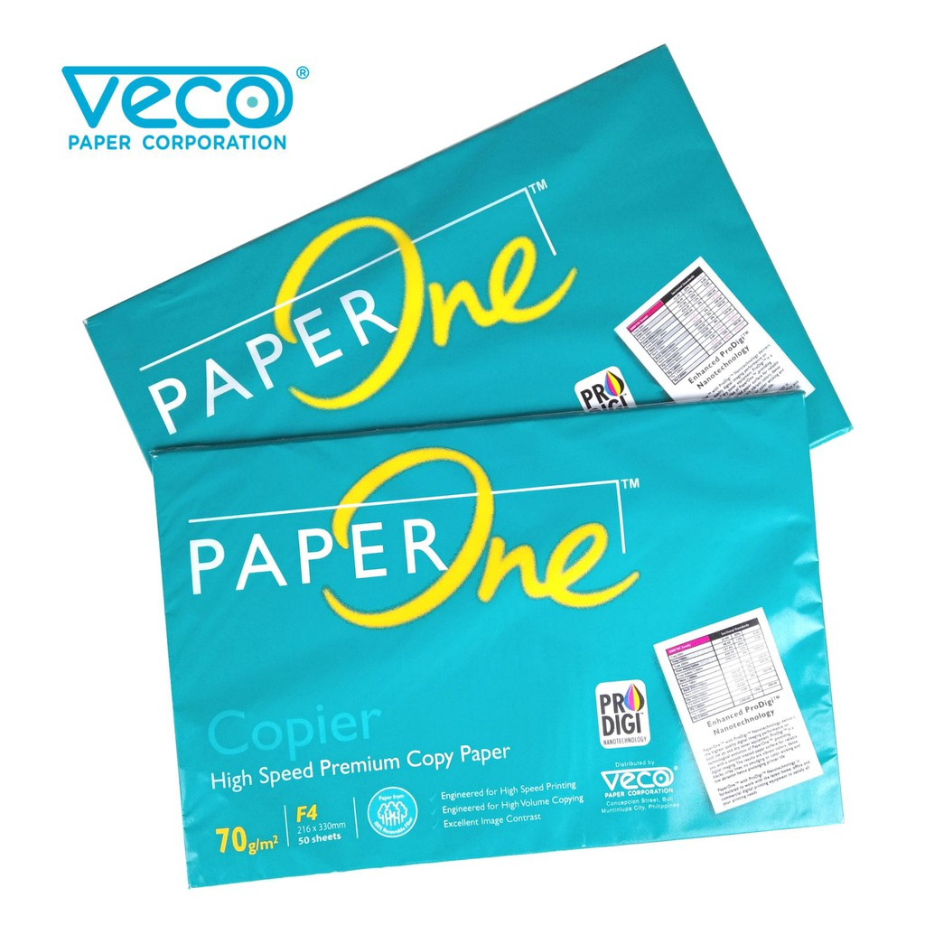 Veco PaperOne 70gsm 50 s set 2sets Shopee Philippines