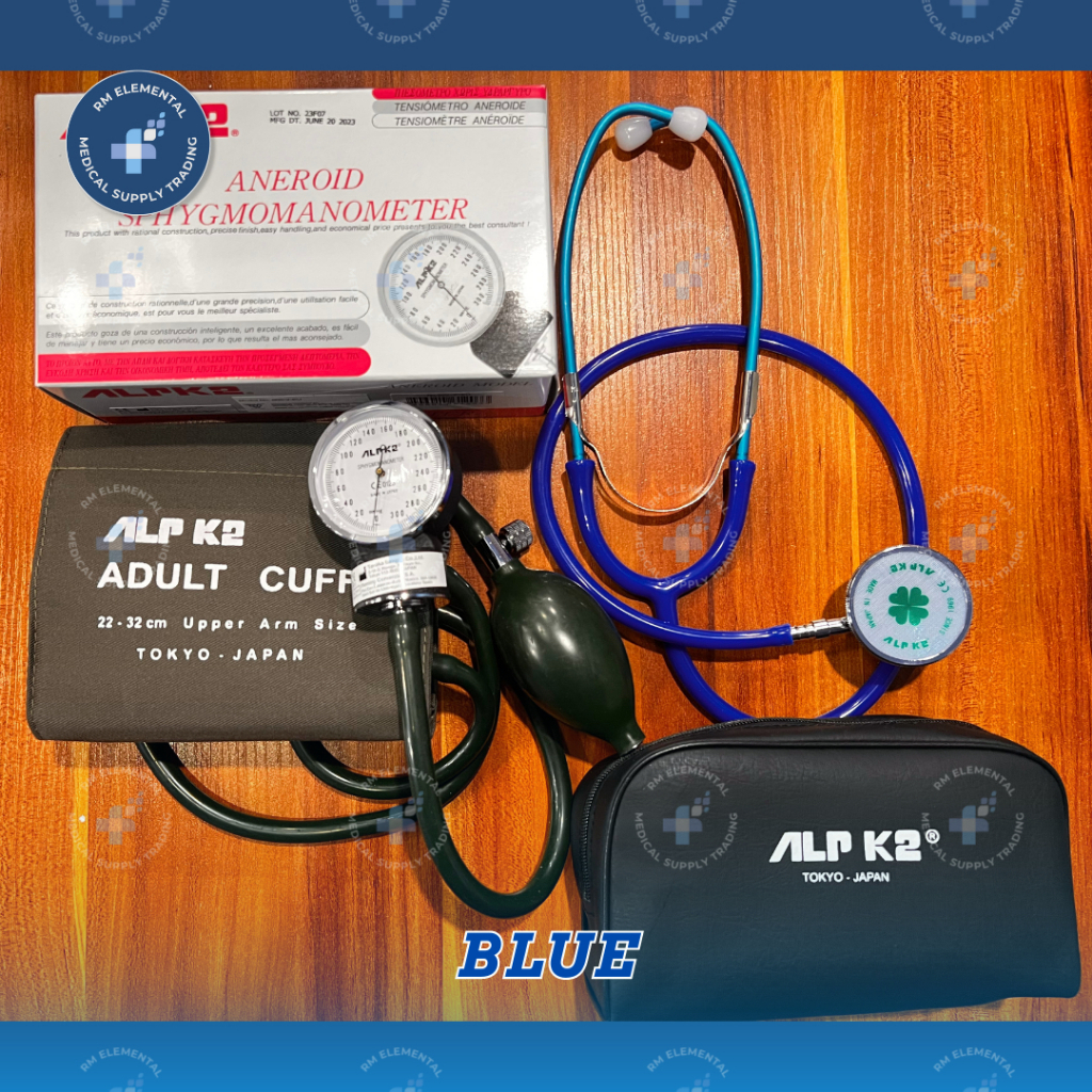 Alpk2 Aneroid Sphygmomanometer + Stethoscope Manual BP Set Japan