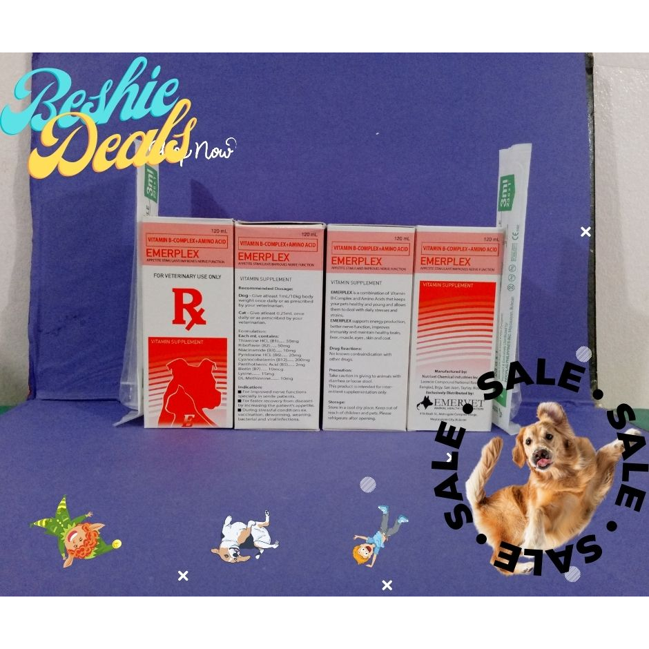 EMERPLEX Vitamin + Amino Acid 120ml with Free Syringe