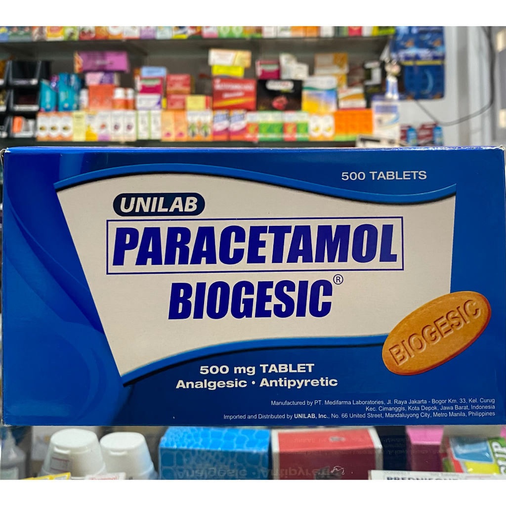 Biogesic 20 Tablets 500mg Paracetamol for Quick Relief of Headache
