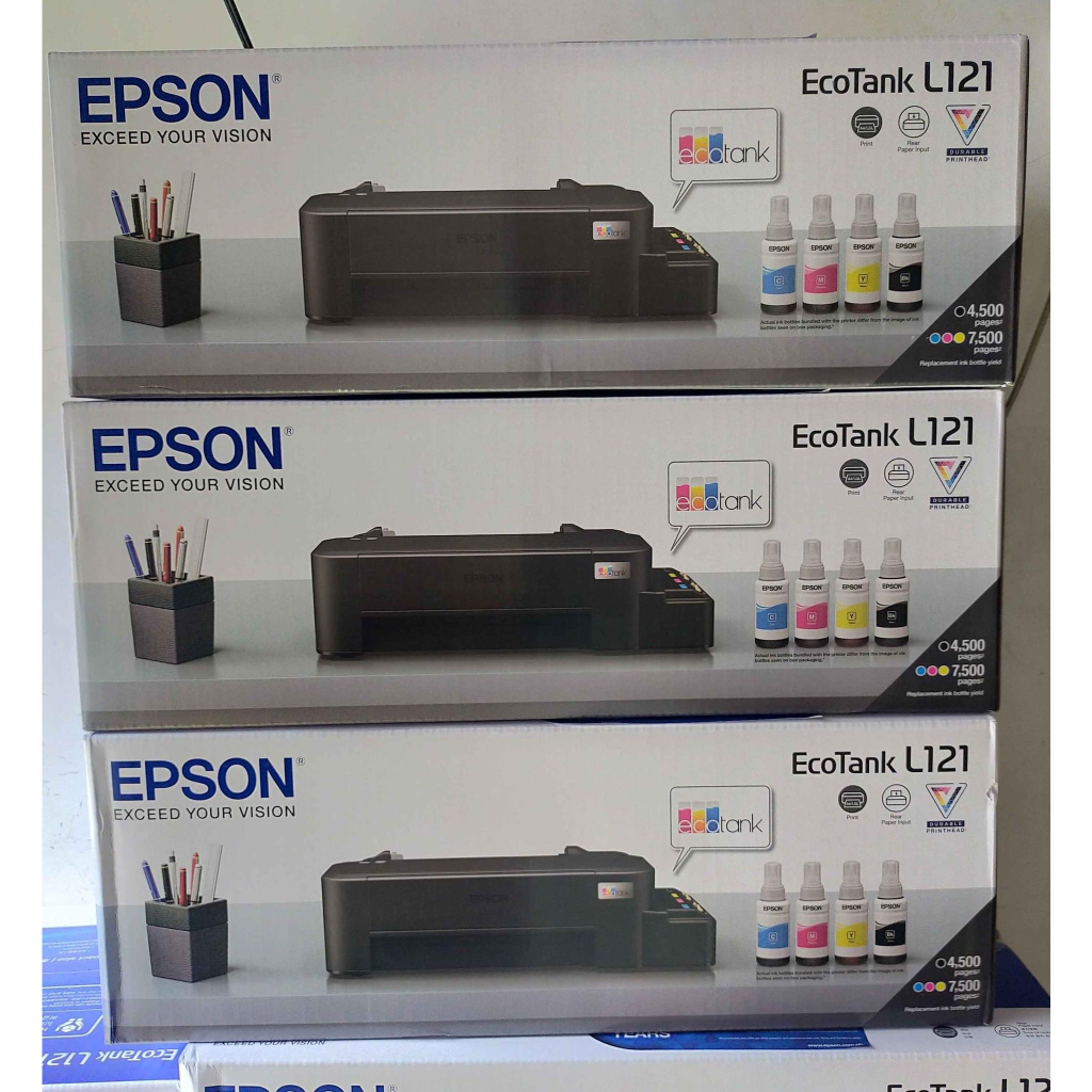 Brand New And Original Epson L121 Ecotank 3in1 Inkjet Upgraded L120 With Free Inks Printer 6636