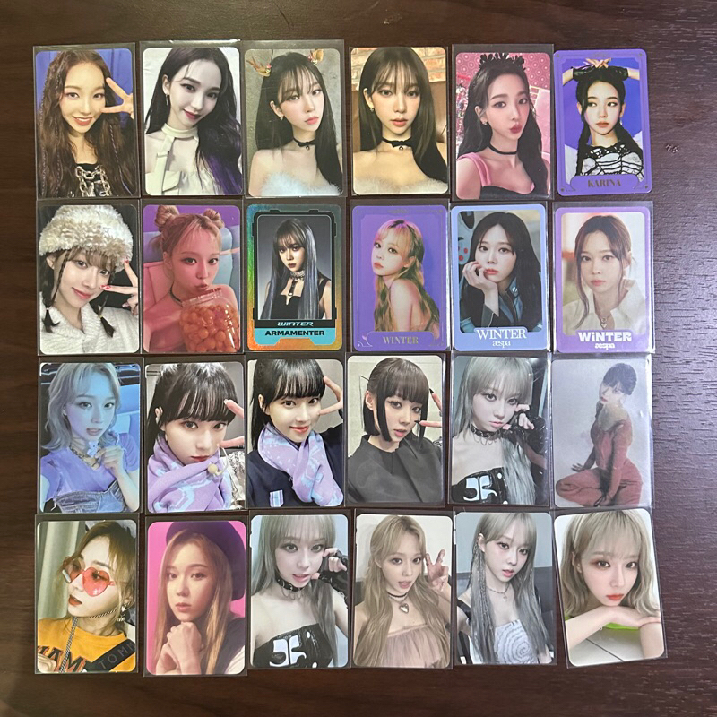 aespa SHOPEE kpopmerch カリナ ウィンター 30枚 aespa Winter Karina
