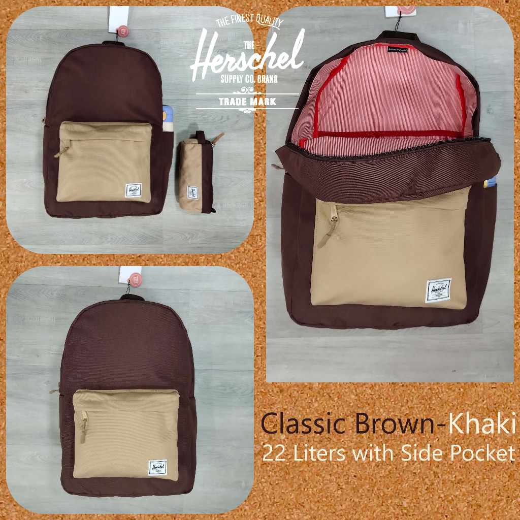 Herschel khaki backpack online