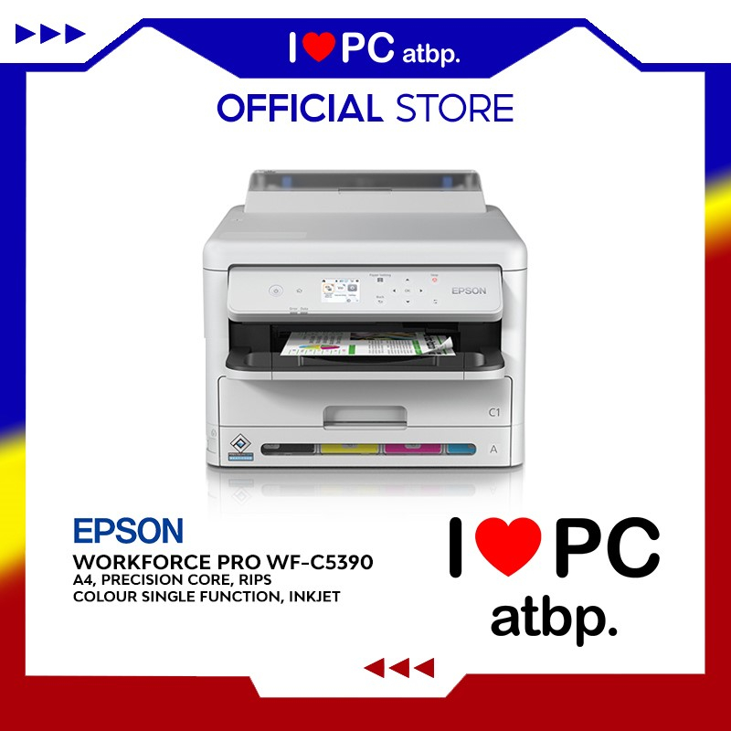 Epson Workforce Pro Wf C5390 A4precision Core Colour Single Function Inkjet Rips T11f Ink 4205