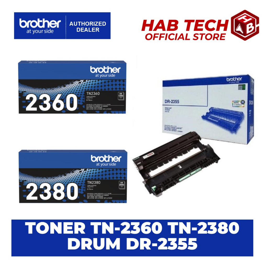 Brother Toner TN2360 or TN2380 or Drum DR2355 2360 2380 2355