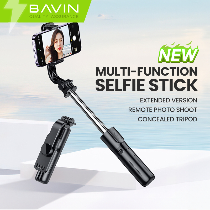 BAVIN P07 Bluetooth Phone Selfie Stick Portable Phone Tripod W/ Remote ...