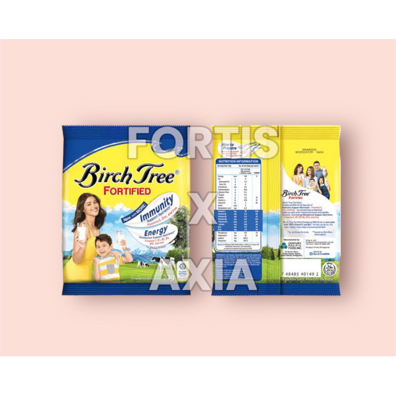 Birch Tree Fortified Milk 33G Shopee Philippines