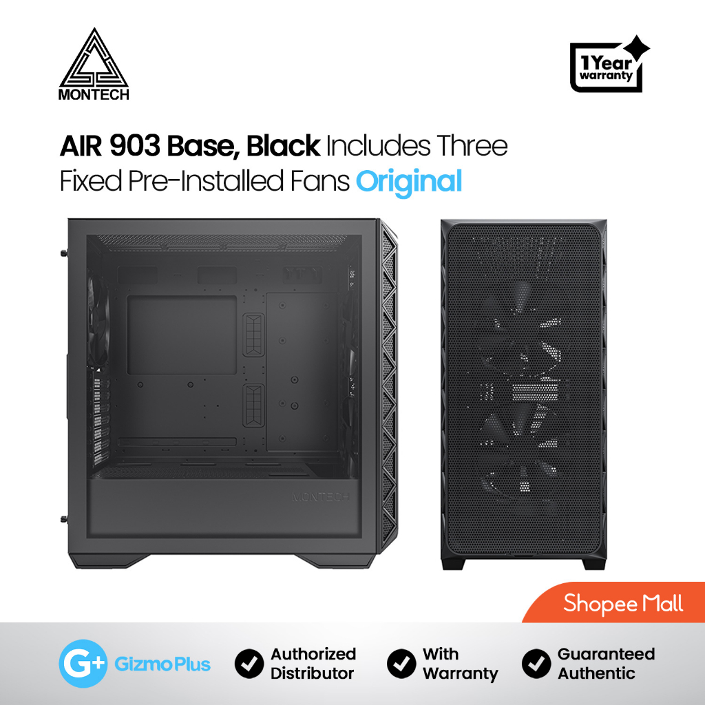 Montech Air 903 Base CPU Case / Computer Case Ultra Cooling Mid Tower ...