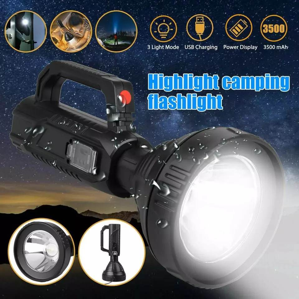 LED Outdoor Search Light Spotlight Big Beam Patrol Long Range ...