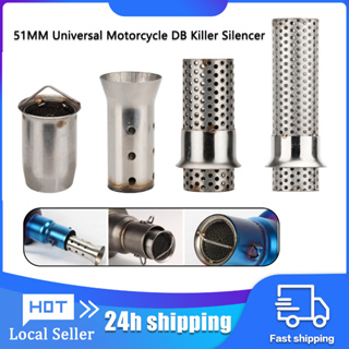 51MM 60MM Universal Insert DB Killer Silencer Baffle Removable for  Motorcycle Exhaust Tips Muffler Pipe Stainless