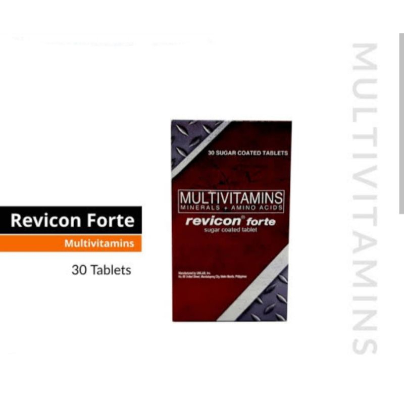 REVICON FORTE MULTIVITAMINS by 30 tabs/box Shopee Philippines