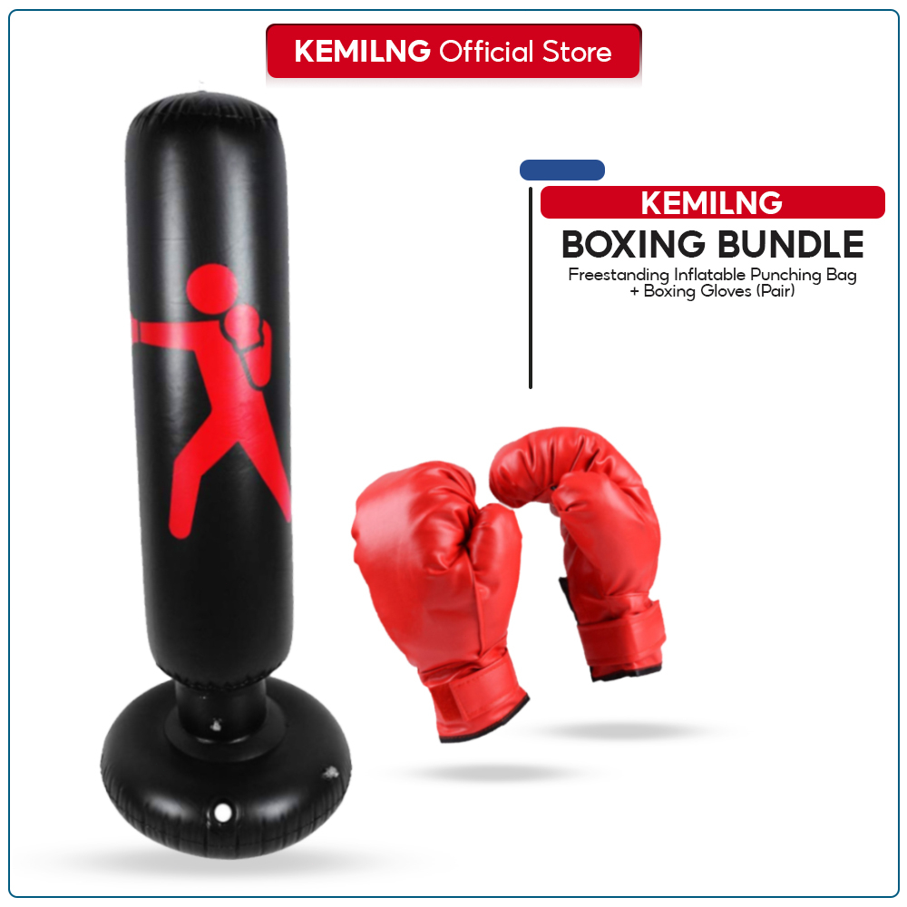 Kemilng Boxing Equipment Freestanding Inflatable Punching Bag And