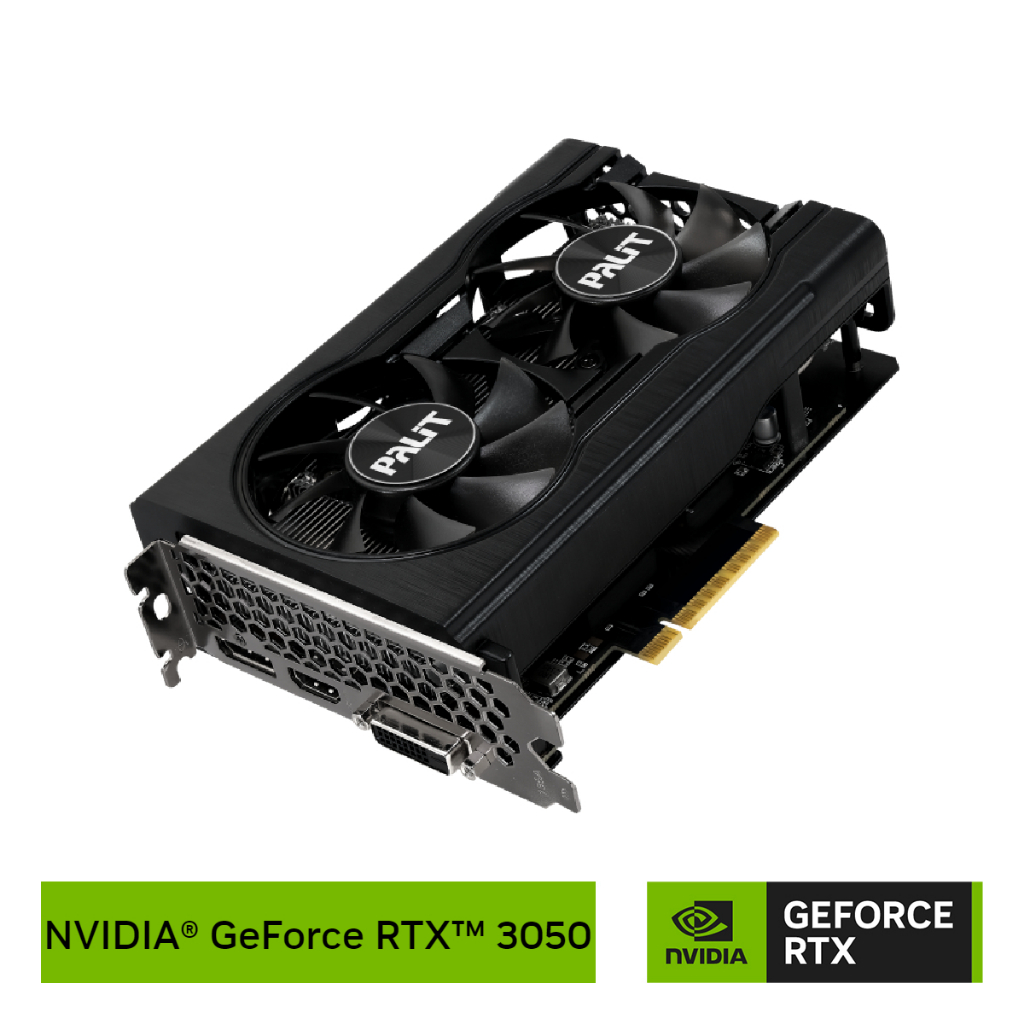 Palit NVIDIA® GeForce RTX™ 3050 Dual 8GB GDDR6 128BIT DVI HDMI DP GPU ...