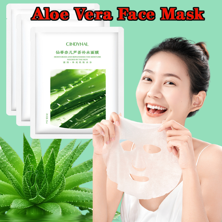 Facial Mask Skin Care Korean Style Aloe Vera Face Mask Moisturizing