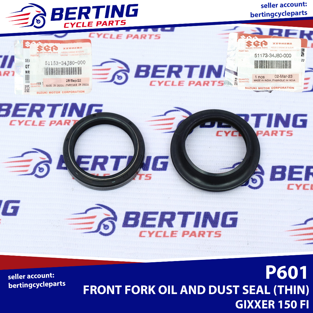 SGP FRONT FORK OIL SEAL DUST SEAL GABRIEL THIN Suzuki Gixxer 150 FI