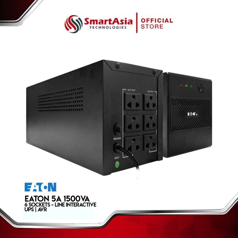 Eaton 5A UPS/AVR 1500VA/900W ( 6 Sockets Line Interactive ) Shopee