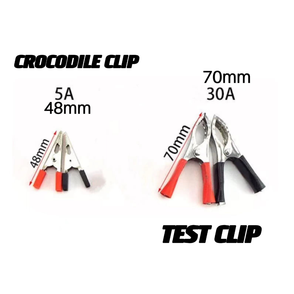 Test Cavo, BNC Attacco A Coccodrillo Clip, 1.5kV, 1m, Nero/Rosso