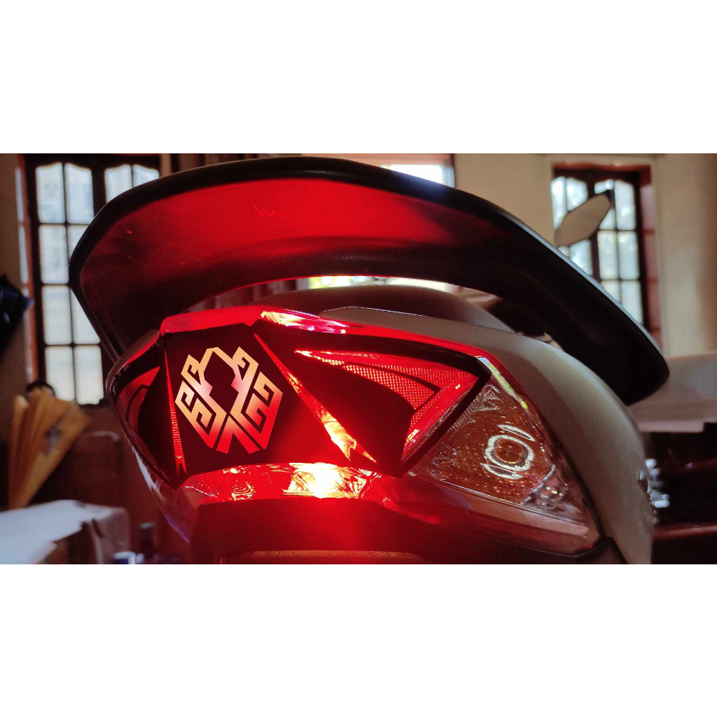 Yamaha Mio Gravis V2 Tail Light Decal Kraken Design | Shopee Philippines