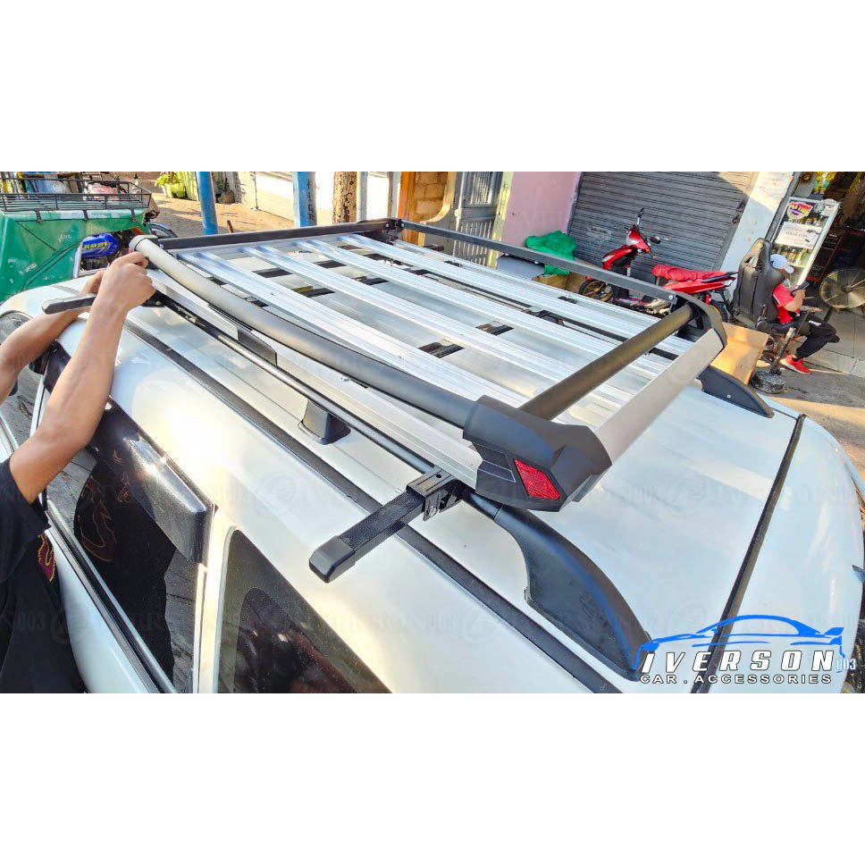38x50 Silver Black Universal Stingray Roof Rack Transformer Look ...
