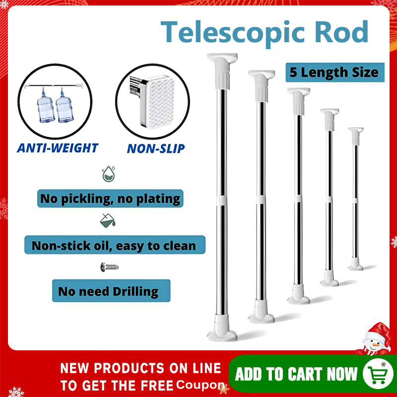 Curtains Rod Adjustable Telescopic Rod Extendable Bathroom Curtain Rod
