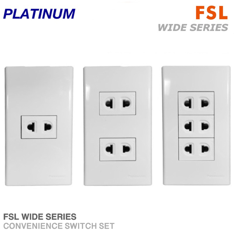FSL Wide Series CO Universal Convenience Outlet 1gang 2gang 3gang