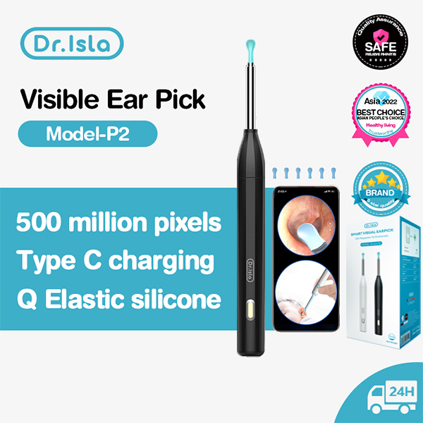 Dr.isla Intelligent Ear Pick with Camera Wireless WiFi Visual Ear Scoop ...