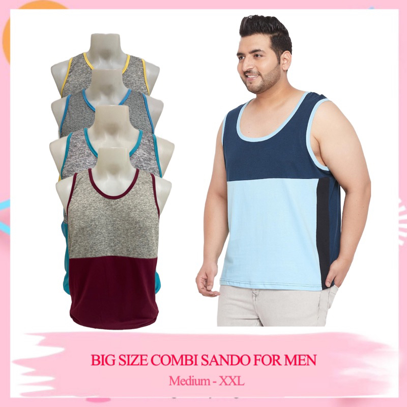 Big Size Trendy Combi Sando for Men [ Medium to XL fit ] Justin ...
