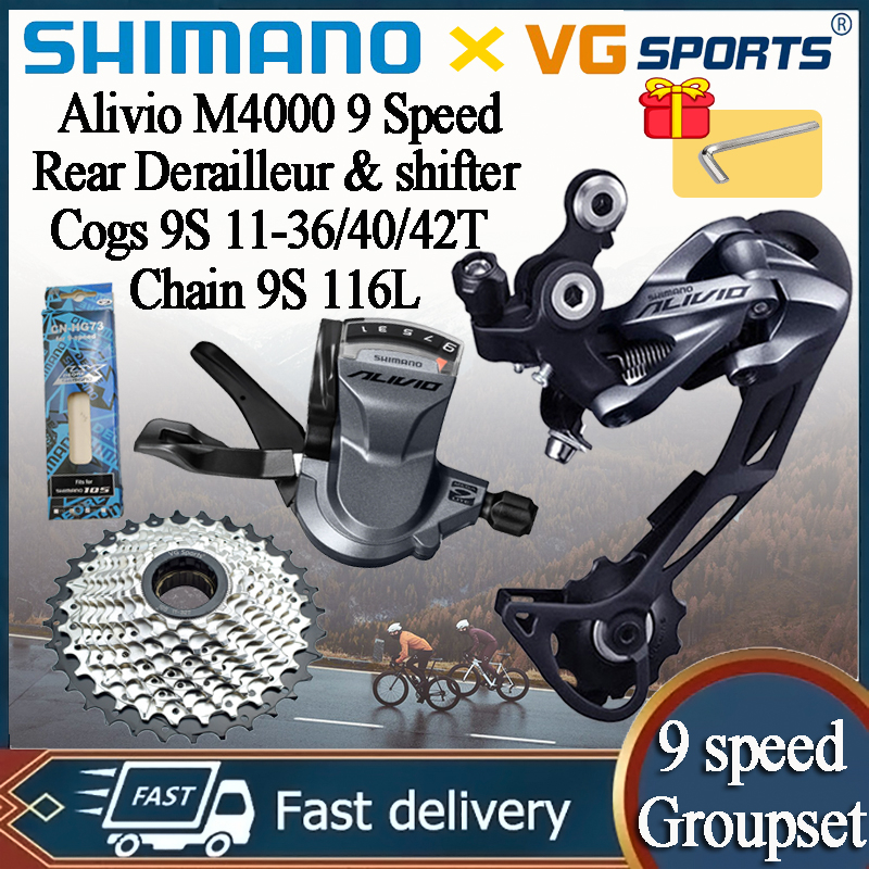 Shimano alivio cheap m4000 groupset