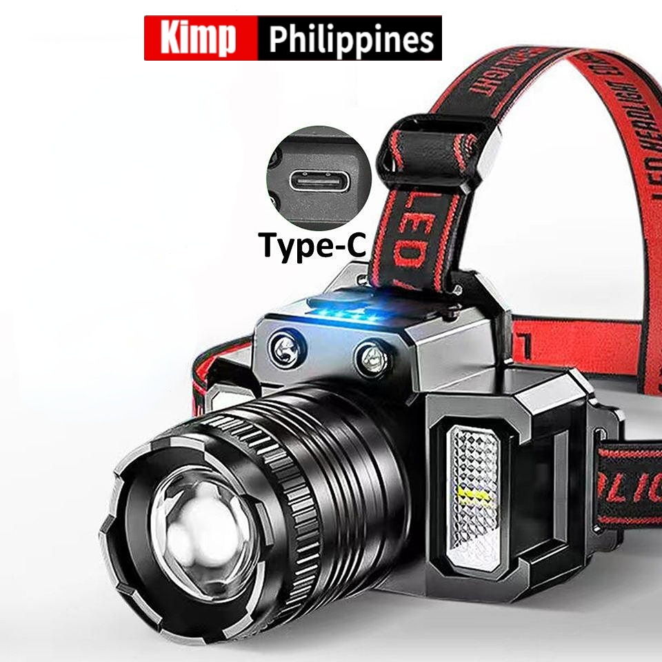 Kimp USB charging Headlamp Head Night Fishing Telescopic zoom sensor ...