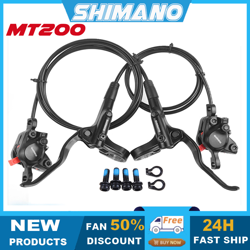 Shimano MT200 MTB Mountain Bike Hydraulic Disc Brake Set Contains MT200 Brakes Shopee Philippines